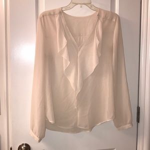 Sheer ruffle top